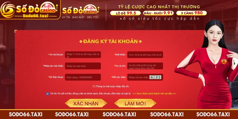 Đăng Ký Tài Khoản SODO66 Dễ Dàng Chỉ Trong Vài Phút Bảo mật tài khoản bằng thông tin cá nhân