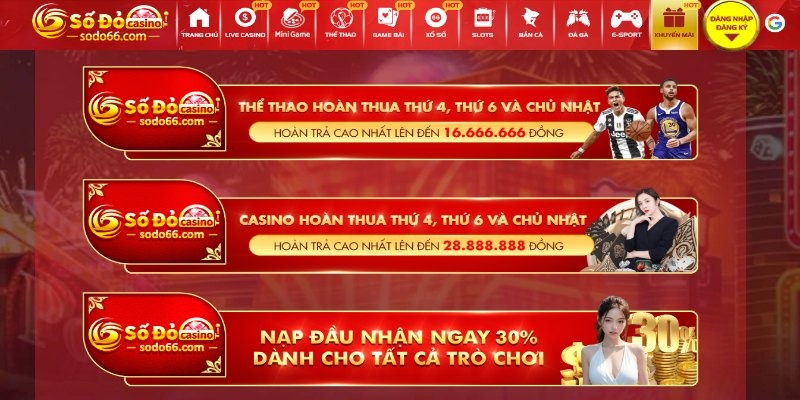 Hoàn Thua Thể Thao SODO66 – Khuyến Mãi Hấp Dẫn Cho Cược Thủ Cách đăng ký tham gia chương trình hoàn thua thể thao