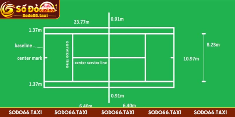 Kích Thước Sân Tennis Theo Quy Định ITF Và Yếu Tố Cần Lưu Ý Thế nào là kích thước sân tennis chuẩn?